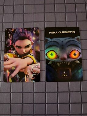 KPDH McDonald's x Huntrix cards